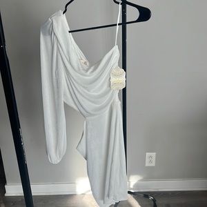 NWT one shoulder dress with size cutout